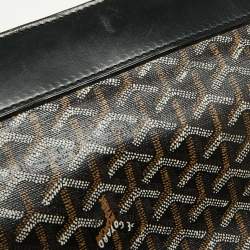 Goyard Black Goyardine Coated Canvas Steamer PM Bag