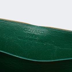 Goyard Green Goyardine Coated Canvas Saint Sulpice Card Holder