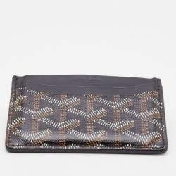 Goyard Black Goyardine Coated Canvas and Leather Saint Sulpice Card Holder