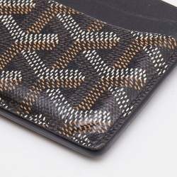 Goyard Black Goyardine Coated Canvas and Leather Saint Sulpice Card Holder
