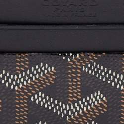 Goyard Black Goyardine Coated Canvas and Leather Saint Sulpice Card Holder