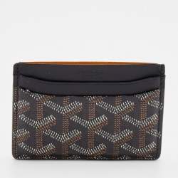Goyard Black Goyardine Coated Canvas and Leather Saint Sulpice Card Holder