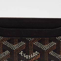 Goyard Black Goyardine Coated Canvas and Leather Saint Sulpice Card Holder