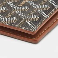 Goyard Black/Brown Goyardine Coated Canvas St.Marc Card Wallet