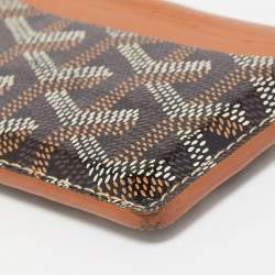 Pre Owned Goyard Brown Goyardine Coated Canvas Saint Sulpice Card Holder