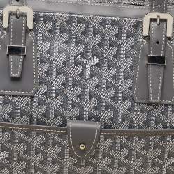 Goyard Grey Goyardine Coated Canvas and Leather Ambassade MM Briefcase Bag