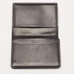 Pre Owned Goyard Black Goyardine Coated Canvas Business Card Holder