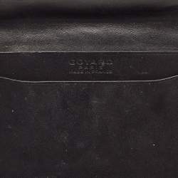 Pre Owned Goyard Black Goyardine Coated Canvas Business Card Holder