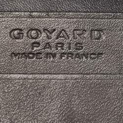 Pre Owned Goyard Black Goyardine Coated Canvas Business Card Holder