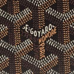 Pre Owned Goyard Black Goyardine Coated Canvas Business Card Holder