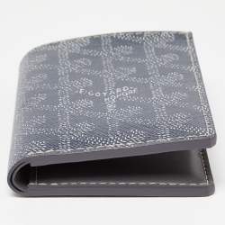 Goyard Grey Goyardine Coated Canvas St. Marc Card Holder