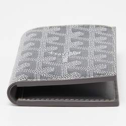 Pre Owned Goyard Grey Goyardine Coated Canvas Saint Pierre Bifold Card Holder