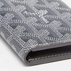 Pre Owned Goyard Grey Goyardine Coated Canvas Saint Pierre Bifold Card Holder