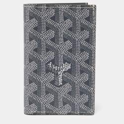 Pre Owned Goyard Grey Goyardine Coated Canvas Saint Pierre Bifold Card Holder