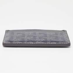 Pre Owned Goyard Grey Goyardine Coated Canvas and Leather Saint Sulpice Card Holder