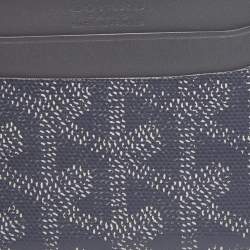 Pre Owned Goyard Grey Goyardine Coated Canvas and Leather Saint Sulpice Card Holder