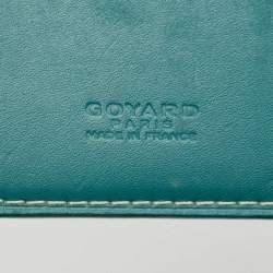 Goyard Green Goyardine Coated Canvas Saint Pierre Card Holder