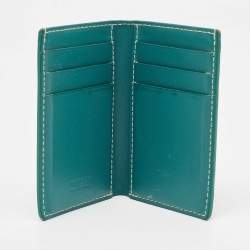 Goyard Green Goyardine Coated Canvas Saint Pierre Card Holder