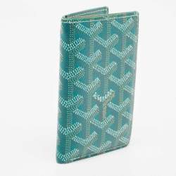 Goyard Green Goyardine Coated Canvas Saint Pierre Card Holder