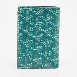Goyard Green Goyardine Coated Canvas Saint Pierre Card Holder