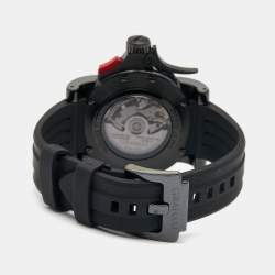 Graham Black PVD Coated Stainless Steel Rubber Limited Edition Chronofighter Trigger 2TRAB.B10A Men's Wristwatch 46 mm