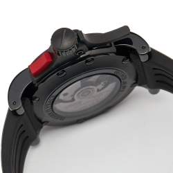 Graham Black PVD Coated Stainless Steel Rubber Limited Edition Chronofighter Trigger 2TRAB.B10A Men's Wristwatch 46 mm