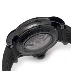 Graham Black PVD Coated Stainless Steel Rubber Limited Edition Chronofighter Trigger 2TRAB.B10A Men's Wristwatch 46 mm