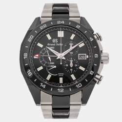 مملوكة مسبقًا ساعة رياضية جراند سيكو كولكشن سبرينغ درايف كرونوجراف جي إم تي SBGC223 أوتوماتيكية 46 ملم مملوكة مسبقًا