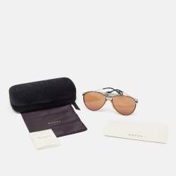 Gucci Brown GG0740S Aviator Sunglasses