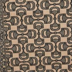 Gucci Brown Dubly Horsebit Pattern Scarf
