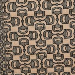 Gucci Brown Dubly Horsebit Pattern Scarf