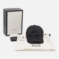 Gucci Black Original GG Canvas Web Baseball Cap 