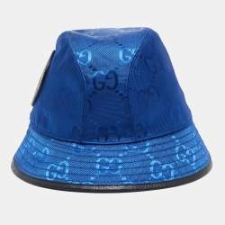 Gucci Blue Canvas Off The Grid GG Supreme Bucket Hat S