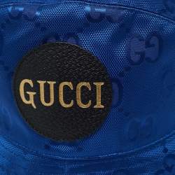 Gucci Blue Canvas Off The Grid GG Supreme Bucket Hat S