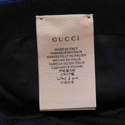 Gucci Blue Canvas Off The Grid GG Supreme Bucket Hat S
