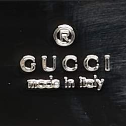 Pre Owned Gucci Black GG Supreme Canvas and Leather Buckle Reversible Belt 100CM