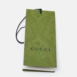 Pre Owned Gucci Black Leather Floral Wide G Buckle Belt 80CM