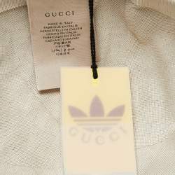 Gucci X Adidas Beige/Brown GG Supreme Coated Canvas Baseball Cap L