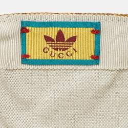 Gucci X Adidas Beige/Brown GG Supreme Coated Canvas Baseball Cap L