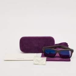 Gucci Black GG0008S Web Square Sunglasses