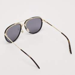 Gucci Black/Gold GG0662S Aviator Sunglasses