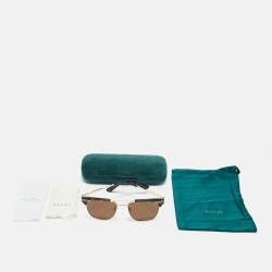 Gucci Tortoise Brown GG0287S Aviator Sunglasses
