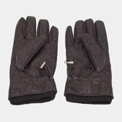Gucci Black GG Nylon Off The Grid Gloves M (9/21.5cm)