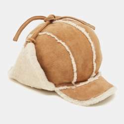 Gucci Brown Shearling Trapper Hat 