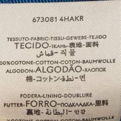 Pre Owned Gucci Blue Cotton College Baseball Cap XXS
