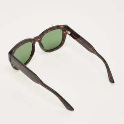 Pre Owned نظارة شمسية غوتشي GG1110S هافانا مربعة