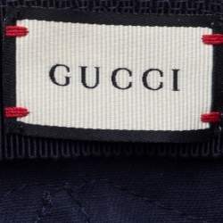 Pre Owned قبعة بيسبول غوتشي مطرزة فراشة كحلية مقاس صغير