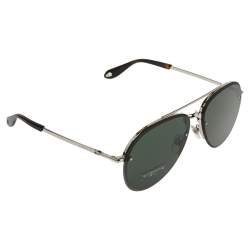 Givenchy Silver/Green GV7075/S Aviator Sunglasses