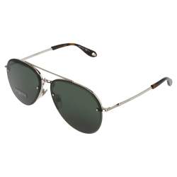 Givenchy Silver/Green GV7075/S Aviator Sunglasses