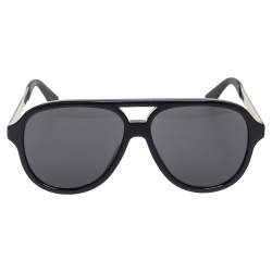 مملوكة مسبقًا Gucci Black Acetate GG0688S Aviator Sunglasses